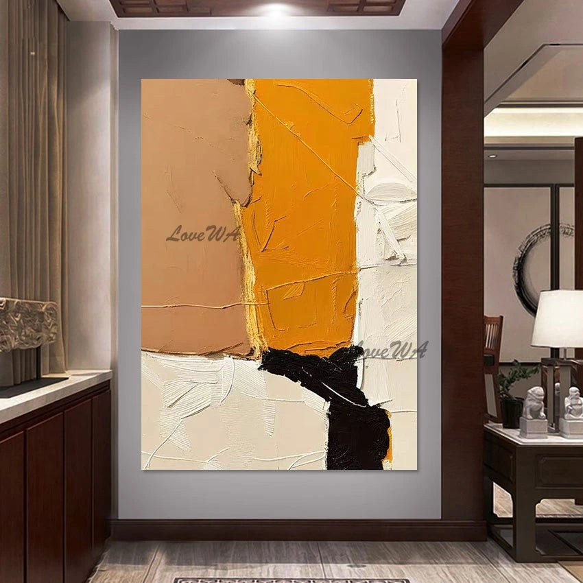 Luxury Living Room Decoration Abstract Art Canvas Picture No Framed, The Composition Is Clever Hand Paintings Acrylic Textured